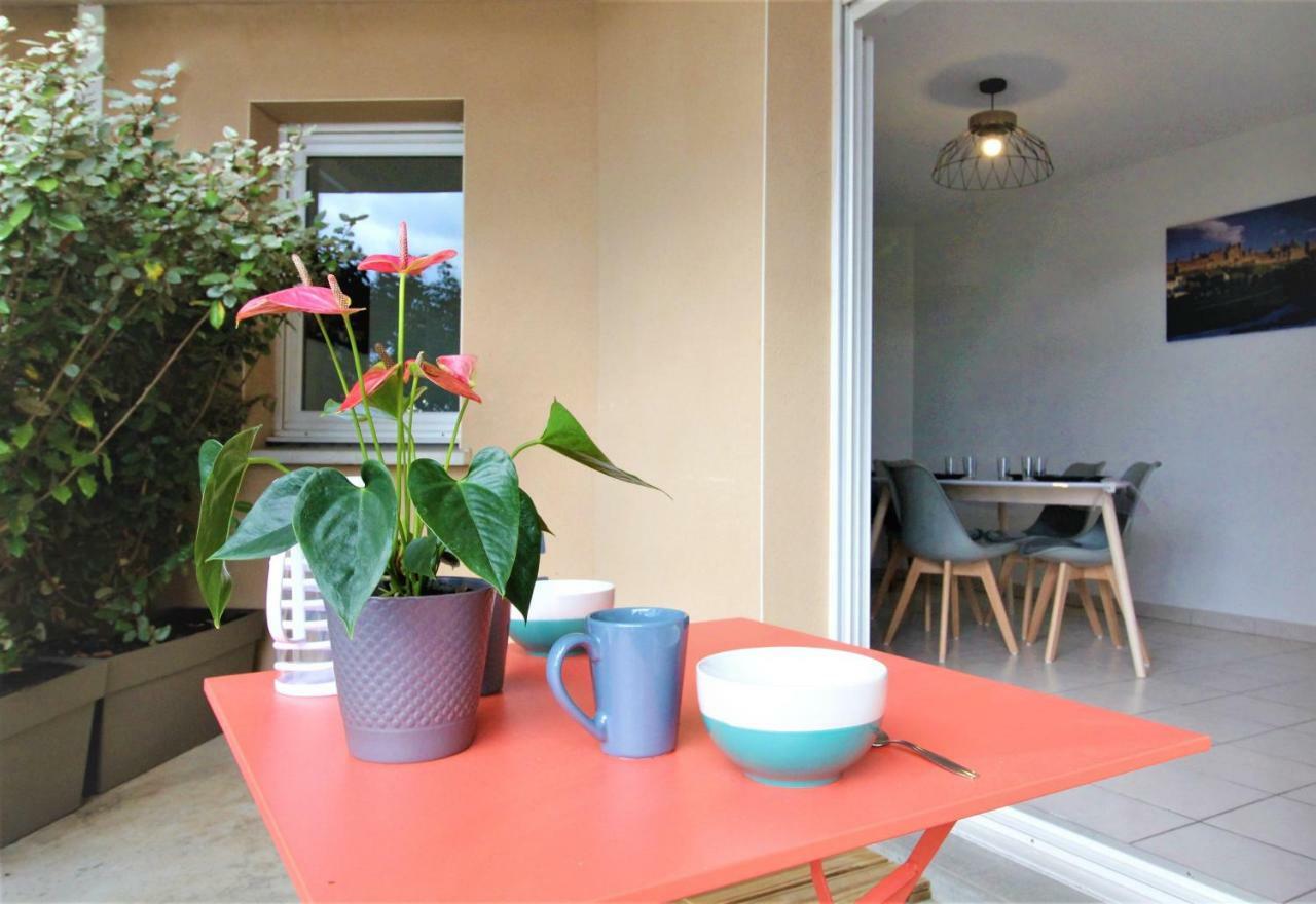 Confort ! Calme, Climatisation, Parking Gratuit, Grande Terrasse, Ascenseur, Wifi Apartamento Carcasona